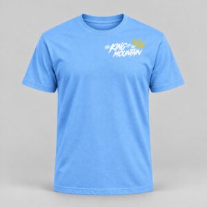 THE KING OF THE MOUNTAIN T-SHIRT — BLUE