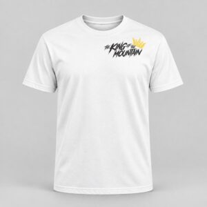 THE KING OF THE MOUNTAIN T-SHIRT — WHITE